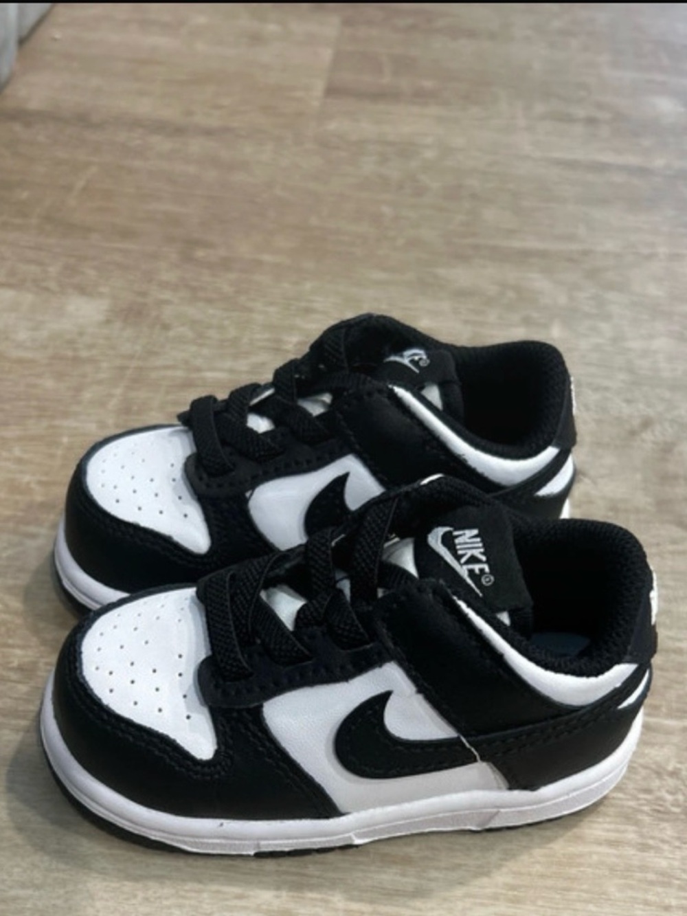 Nike Kids Black and White Low-Top Sneakers